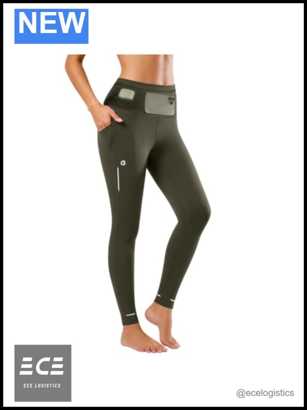 Running Compression Leggings High Waisted Yoga Pants 75% Nylon 25% Spandex